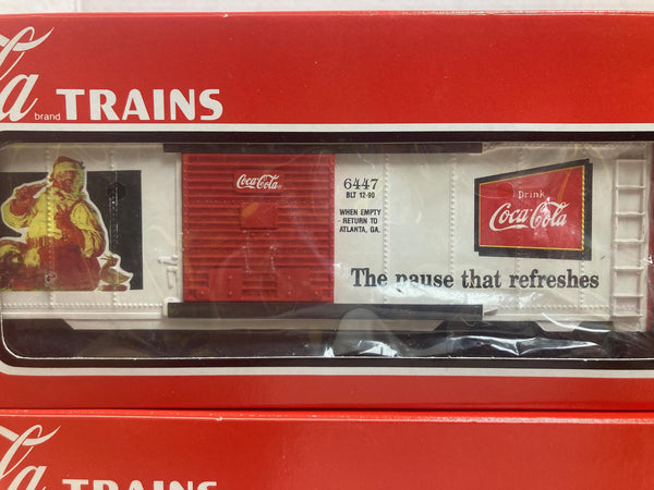 K-Line Coca-Cola Historic Christmas Cars 1990-1995, 6 Car Set - O Gauge Limited Edition (K-6447 -- K-644706)