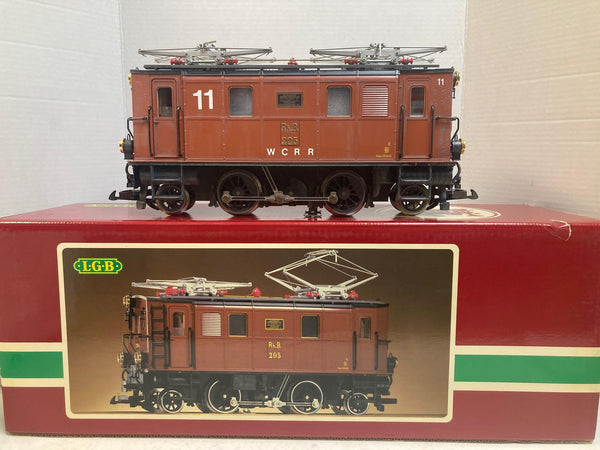 LGB 2045 “W.C.R.R” #205-11 — Custom Weathered RhB GE 2/4 Electric (Amazing Finish, Great Condition) w/ Conductor