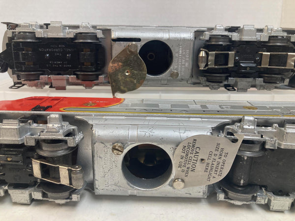 Lionel 2353 Santa Fe F3 AA diesel locomotive set "Runs Great!!"