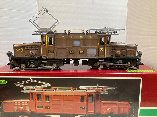 LGB 2040 “W.C.R.R.” Crocodile Locomotive — Custom Weathered, Excellent Running Condition