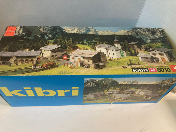 Kibri HO Scale Village kits (B-8010): includes 6 different village buildings kits (8012, 8014, 8016, 8018, 8020, 8022)