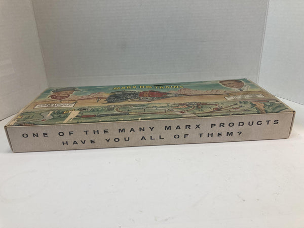 Marx HO Train Set VINTAGE IN ORIGINAL BOX. F3 Santa fe engine w/4 cars and caboose (63452)