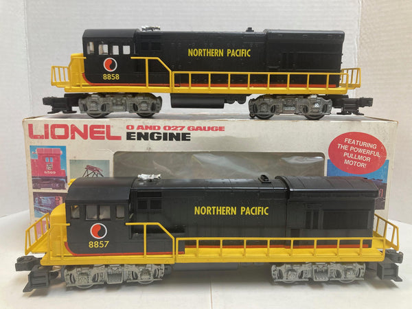 Lionel Northern Pacific U36B Powered Unit and Non -Powered Dummy Unit (6-8857, 6-8858)