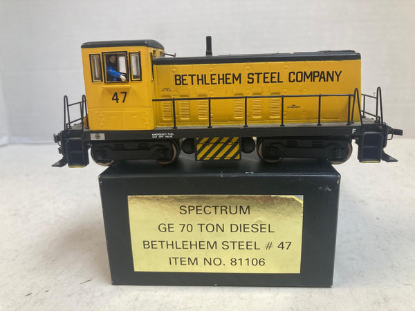 Bachmann Spectrum HO GE 70-Ton Diesel Bethlehem Steel #47 81106 DC Only – Pre-Owned Excellent