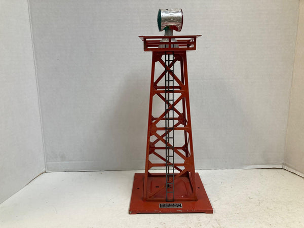 Lionel Postwar No. 394 RED Rotary Beacon Tower *As Is*