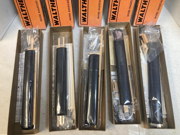 Lot of 5 Walthers HO Scale Passenger Car Kits - Postal, Coach, Baggage - NOS