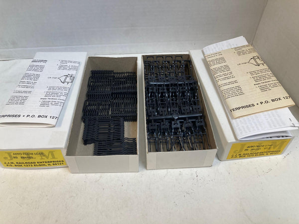 Lot of 2 J.J.M. Railroad Enterprises HO Scale Auto Frame Loads - 158 Total - 1 Box Assembled