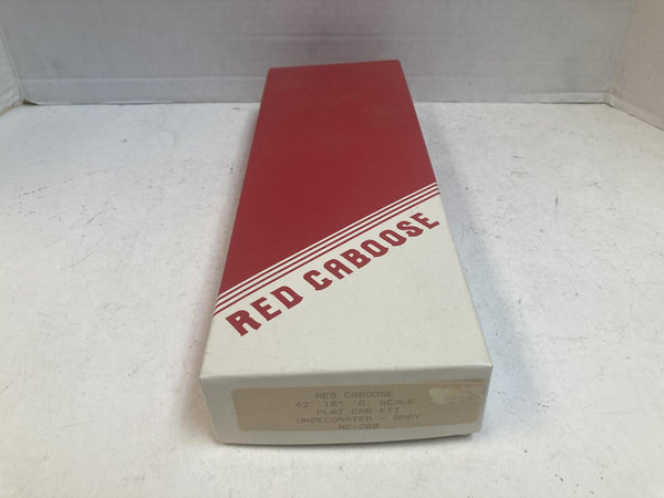 Red Caboose RC-200 O Scale 42' 10" Flat Car Kit Undecorated Gray - New Unbuilt