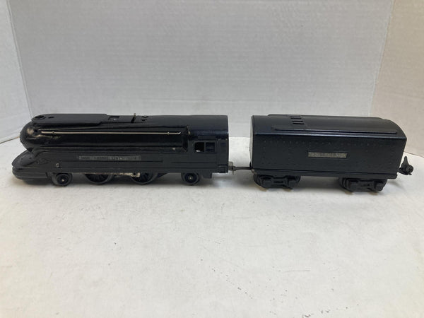 Prewar Lionel Lines 1688E Streamlined Torpedo Locomotive & Tender