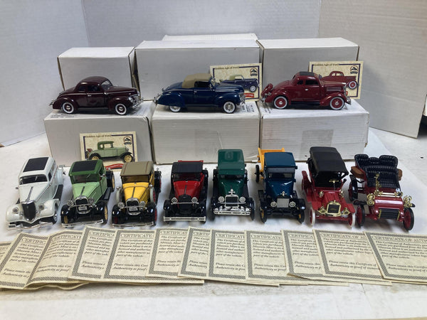 National Motor Museum Mint 1:32 Scale Diecast Collection – "History of Ford" 11-Car Lot (1903–1939)