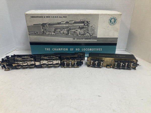 Akane HO Scale Brass C&O 2-6-6-6 Class H-8 Allegheny Steam Locomotive & Tender