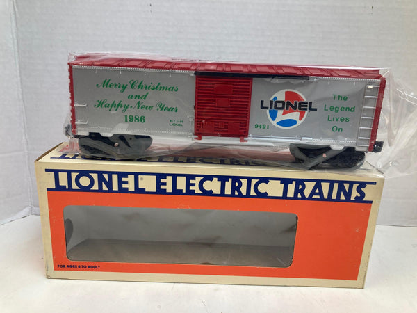 Lionel Christmas Car 1986 6-9491 – Vintage Holiday O Gauge Freight Car - NOS