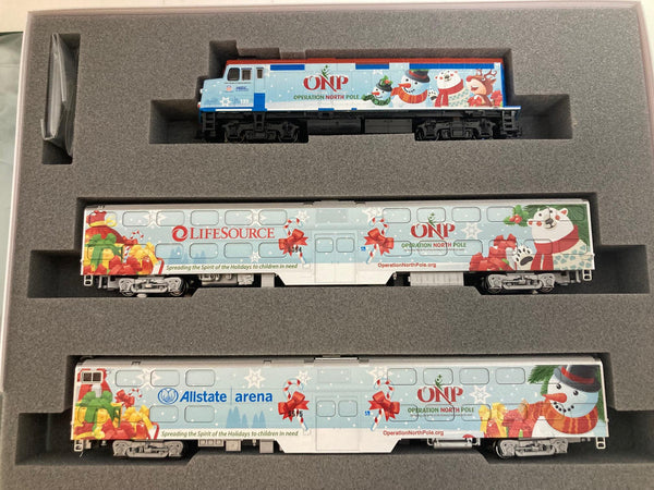 Kato Rare 2016 Operation North Pole Christmas Train + 2 Car Add-On Set (106-2016A) N Scale