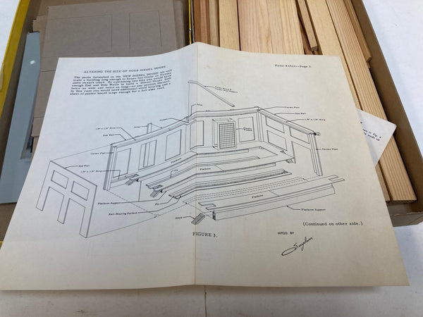 Suydam "Diesel House with interior" HO Building Kit 522 (check description before purchase)