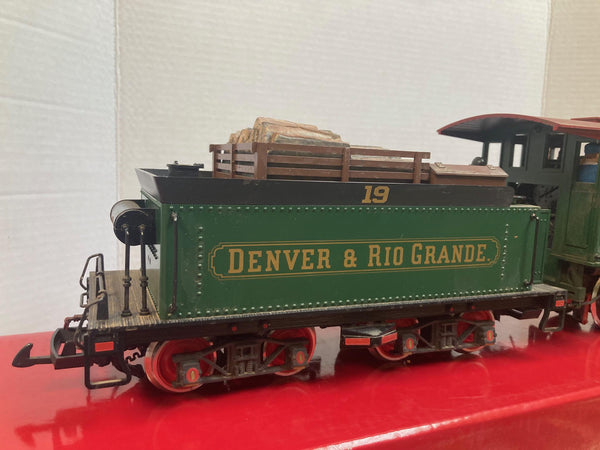 LGB 2118 1 Denver & Rio Grande 2-6-0 Mogul Steam Locomotive – Weathered – Runs Great – G Scale