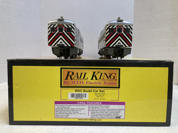 MTH RailKing 30-2182-0 New York Central RDC Budd Car 2-Car Set O Gauge Boxed