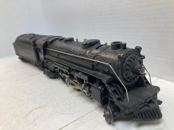 Lionel 1666 2-6-2 steam locomotive with 2466WX whistling tender O Gauge Post war