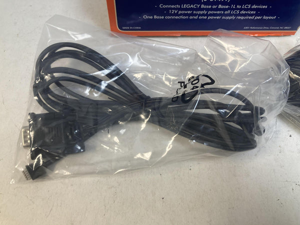 Lionel 6-81499 Legacy LCS 10' DB9 Base to PDI Cable with 12V Power Supply - NEW