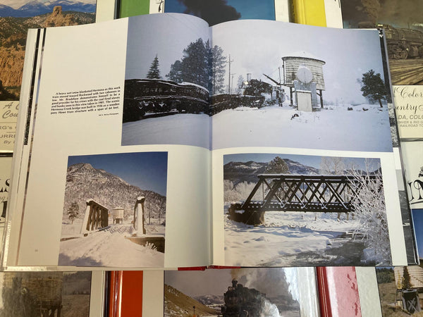 Lot of 7 Trail Among the Columbine Hardcover Books by Dick Dixon 1986–1996 Railroad History