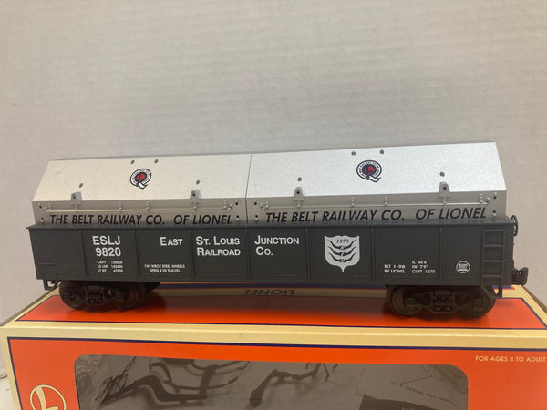 Lionel 6-26913 E. St. Louis Gondola w/ Coil Covers – O Gauge – Pre-Owned Very Good