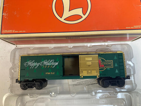 Lionel 6-16291 Christmas Boxcar 1998 O Gauge w/ Original Box