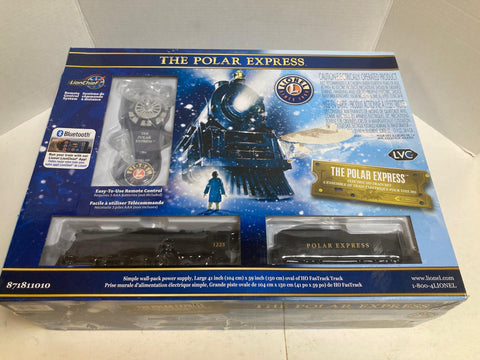 Lionel HO Polar Express Set (871811010) Includes: 2-8-4 Loco and Tender, Coach Car, Toy Car, Observation Car, Track, Power Supply, Controller, etc...