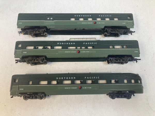 Gilbert HO Northern Pacific Passenger Car Set (3) - North Coast Limited