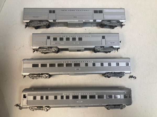 Athearn HO New York Central 4-Car Passenger Lot - Baggage RPO Diner Observation