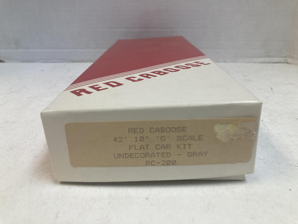 Red Caboose RC-200 O Scale 42' 10" Flat Car Kit Undecorated Gray - New Unbuilt