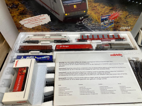 Märklin 29805 Digital HO Electric Train Set + Bonus 4890 Freight Car - NEW IN BOX - DB Era III