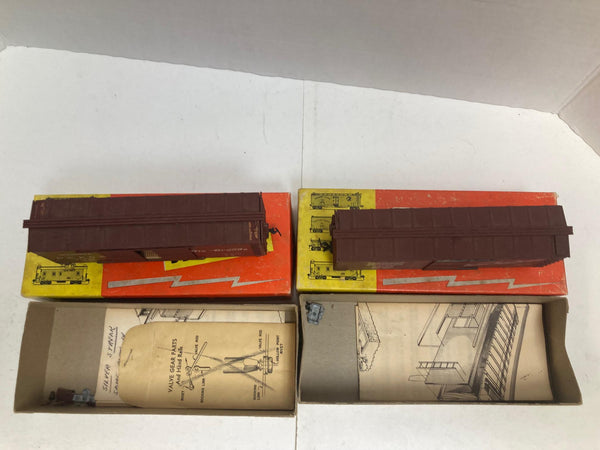 Silver Streak Vintage HO Assembled Kits: SS213 Frisco Box Car, SS302 D&RGW Auto Car