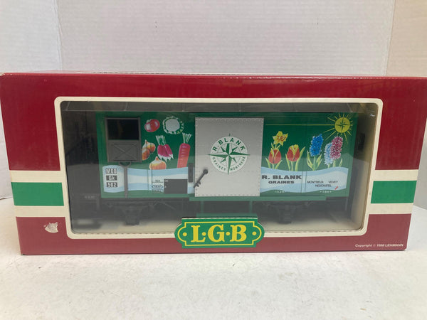 LGB 4128 R Blank Grains Boxcar – G Scale, Pre-Owned Very Good Condition
