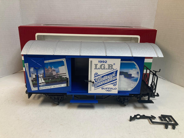 LGB 4028CC 1992 Buffalo NY National Convention Boxcar – LNIB – G Scale – Limited Edition -