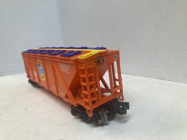 Menards O-Scale Tide 4-Bay Covered Hopper - Unique "Soap Spill" Detail!