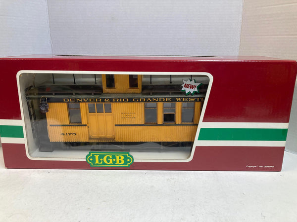 LGB 4175 D&RGW Caboose – G Scale – Custom Weathered – Pre Owned Great Condition
