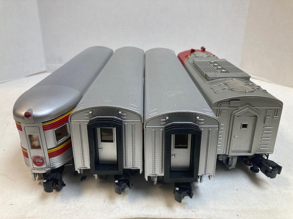 Lionel “The Chief” Santa Fe Passenger Train Set – 162 Loco, 3155, 3157, 3261 Cars – Lights Work – Conventional Power – No Box