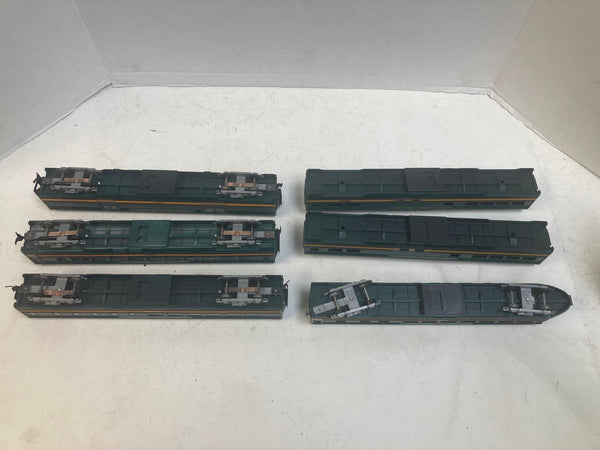 COMPLETE Lot of 6 Athearn Blue Box HO Northern Pacific Passenger Cars - 2 Kits + 4 Built