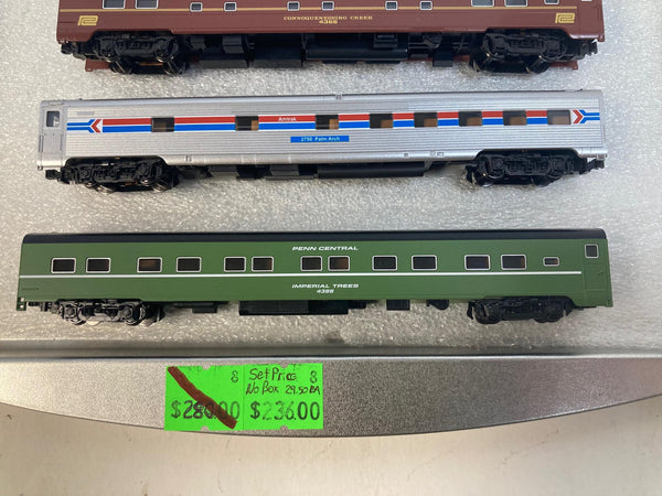 N Scale Kato 106-1971 Amtrak Rainbow Era 8-Car Passenger Car Set – Brand New – Box Missing