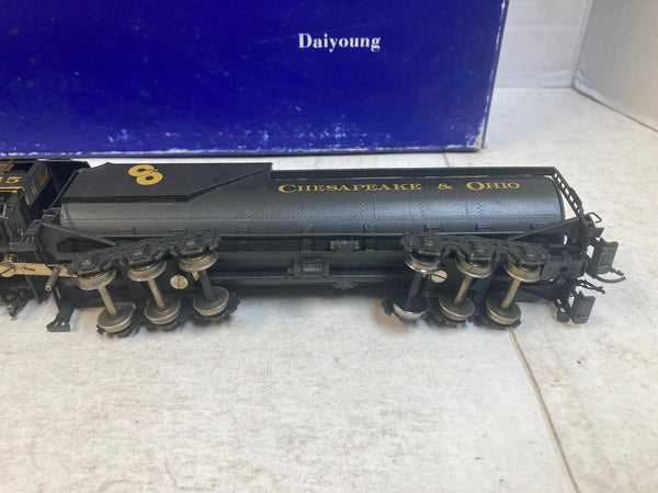 NJ International HO Brass C&O Chesapeake & Ohio J-2 4-8-2 Steam Loco #545 Weathered EX