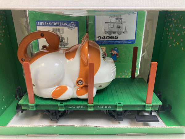 LGB G Scale Train Car Lot of 5 – 94969, 94869, 94065, 94805, 94059 – Good Condition, Boxes Worn