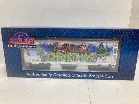 Atlas O Premier LED Lighted Christmas Special 40' 2021 PS-1 Boxcar (3001848) NPLX 25