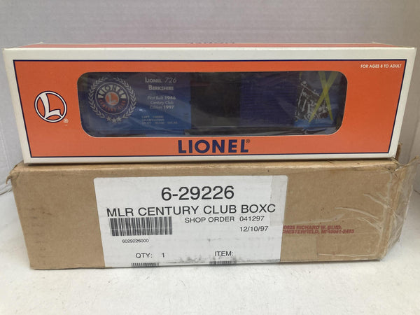 Lionel '97 Berkshire 726 Century Club Box Car (6-29226)