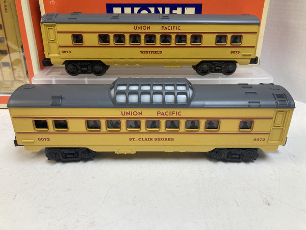 Lionel Union Pacific Passenger Car Lot (4) – 6-16071 New, 6-16072, (2x) 6-16073 – O Gauge