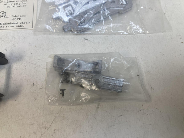 Walthers 933-50123 O Gauge 4 Wheel GE MU Trucks Kit Metal Wheels - Unbuilt