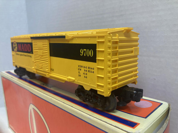 Lionel 6-26239 M.A.D.D Boxcar – O Gauge – Pre-Owned Good Condition