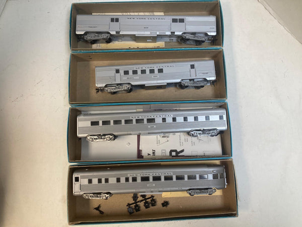 Athearn HO New York Central 4-Car Passenger Lot - Baggage RPO Diner Observation