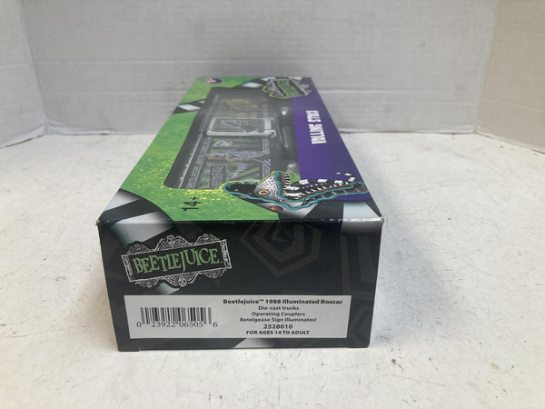 Lionel O Gauge Beetlejuice 1988 Illuminated Boxcar 2528010 Brand New