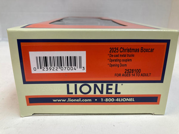 2025 Christmas Boxcar 2528100 – Limited Edition Holiday Freight Car – Brand New