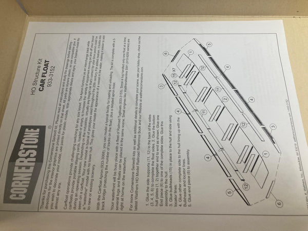 Walthers HO Scale Railroad Car Float Cornerstone series (933-3152)