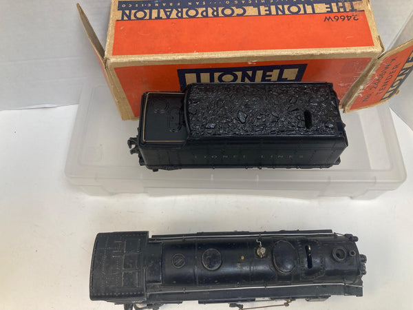Lionel 224 2-6-2 Prairie-Type Steam Locomotive with 2466W Whistle Tender – Early Postwar (1945–1947)